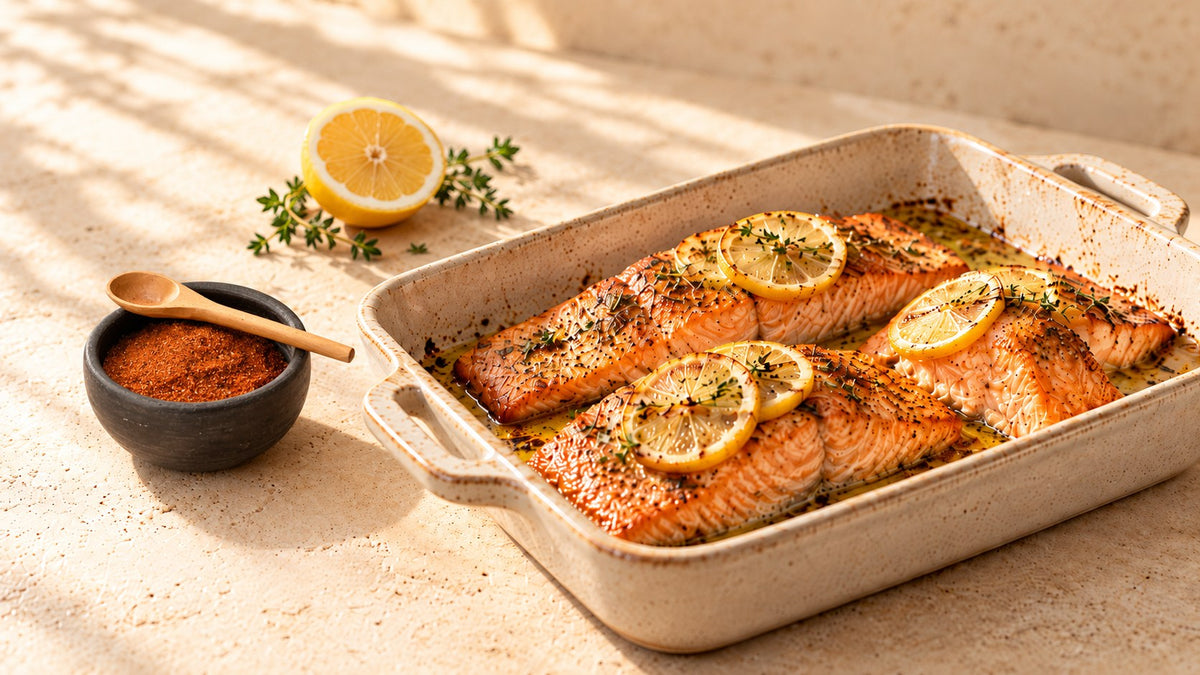 Baked Salmon with Lemon
